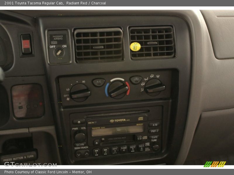 Radiant Red / Charcoal 2001 Toyota Tacoma Regular Cab