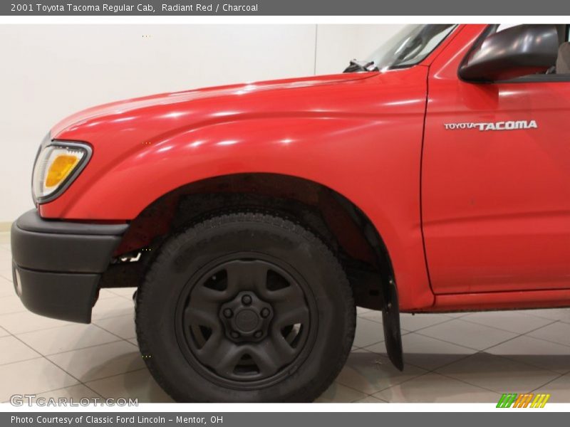 Radiant Red / Charcoal 2001 Toyota Tacoma Regular Cab