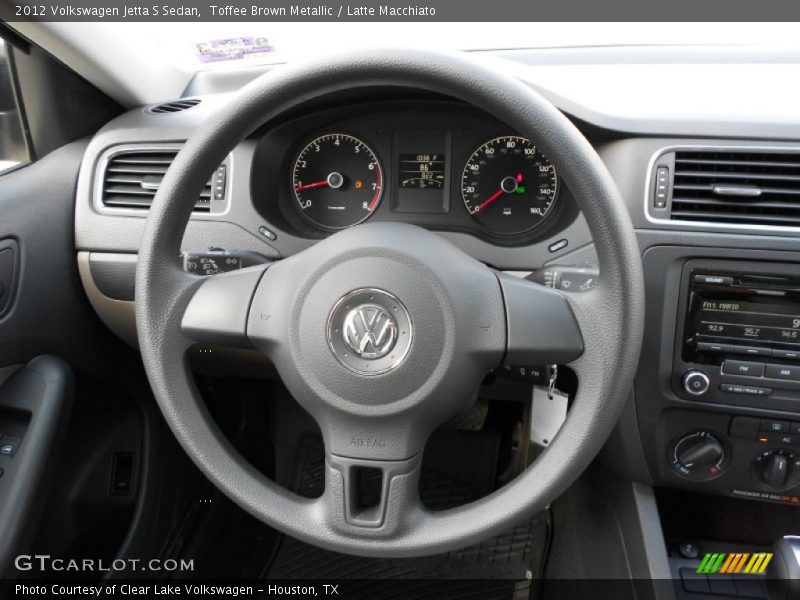 Toffee Brown Metallic / Latte Macchiato 2012 Volkswagen Jetta S Sedan