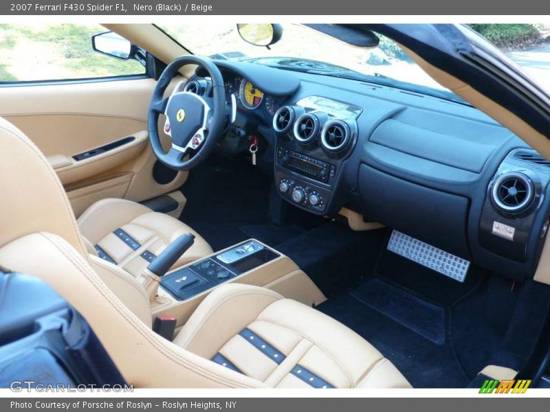 Nero (Black) / Beige 2007 Ferrari F430 Spider F1