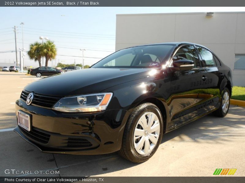 Black / Titan Black 2012 Volkswagen Jetta SE Sedan
