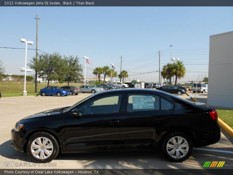 Black / Titan Black 2012 Volkswagen Jetta SE Sedan