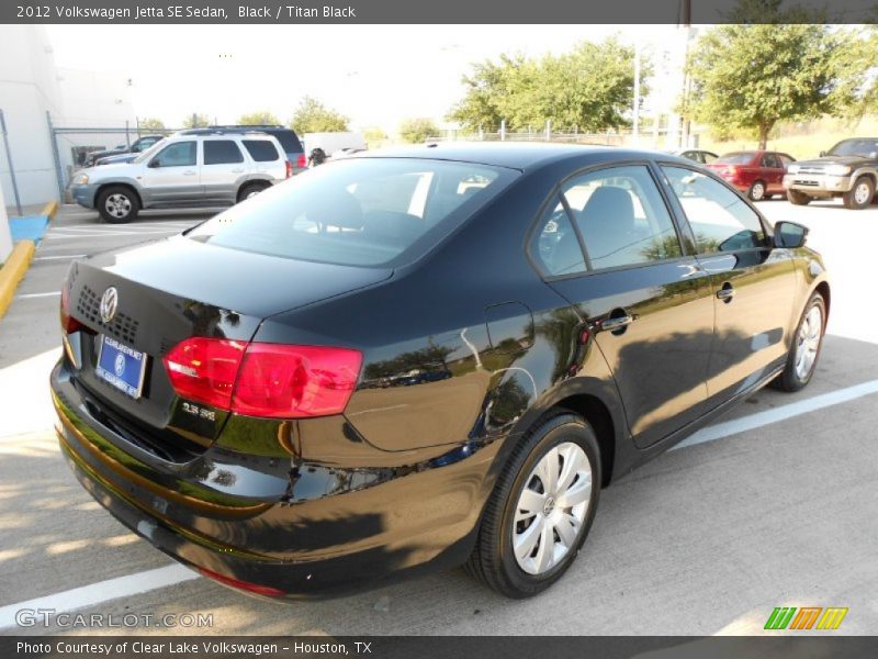 Black / Titan Black 2012 Volkswagen Jetta SE Sedan