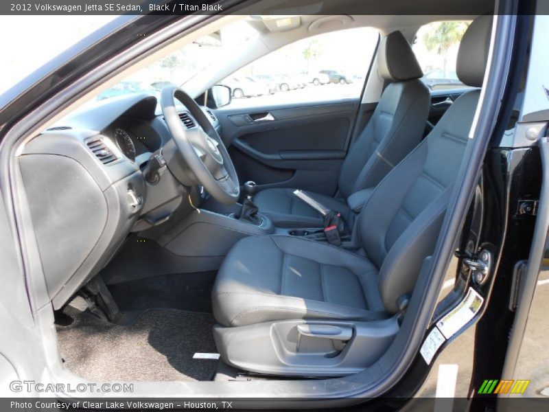 Black / Titan Black 2012 Volkswagen Jetta SE Sedan