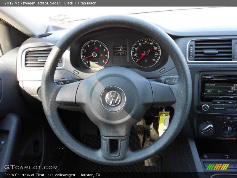 Black / Titan Black 2012 Volkswagen Jetta SE Sedan