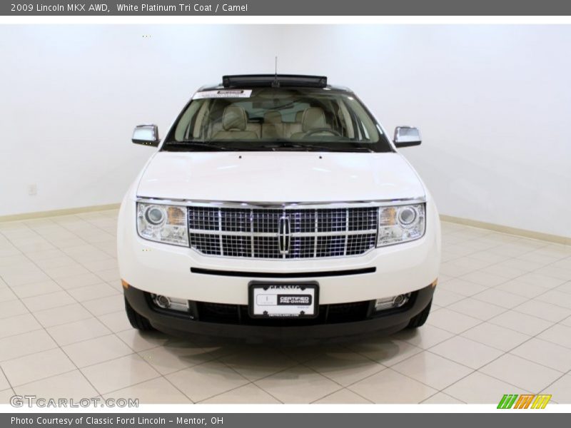 White Platinum Tri Coat / Camel 2009 Lincoln MKX AWD