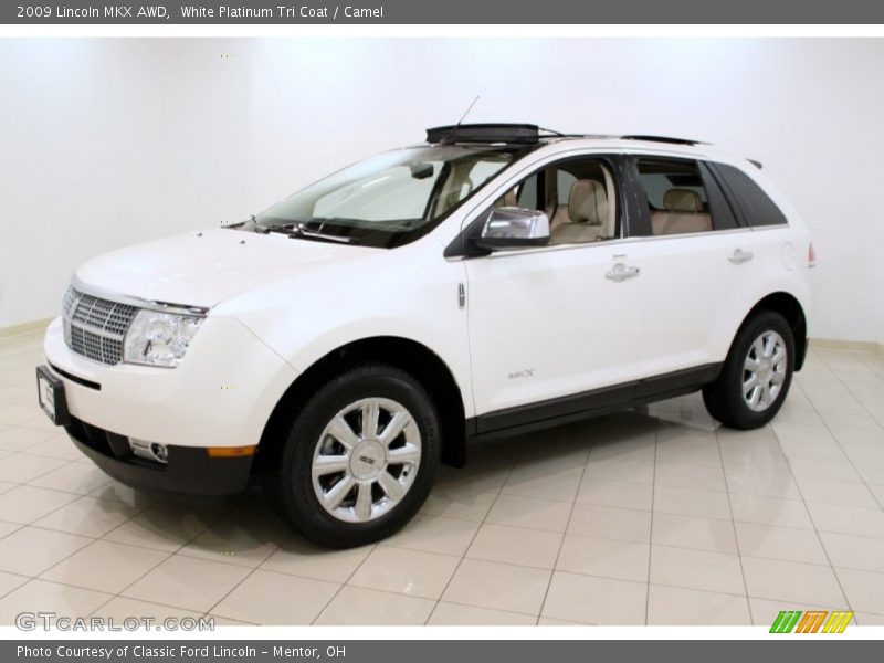 White Platinum Tri Coat / Camel 2009 Lincoln MKX AWD