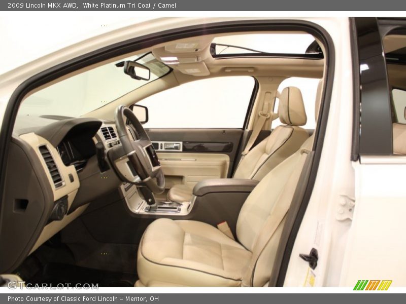 White Platinum Tri Coat / Camel 2009 Lincoln MKX AWD