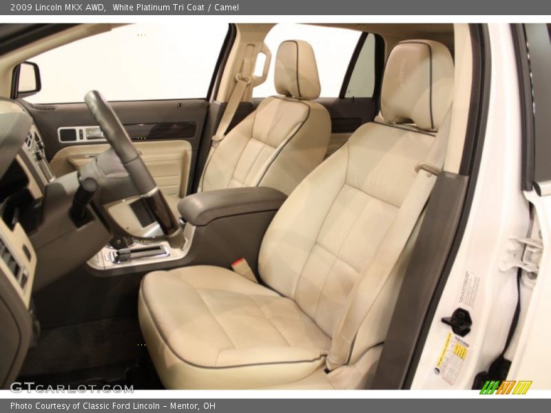 White Platinum Tri Coat / Camel 2009 Lincoln MKX AWD