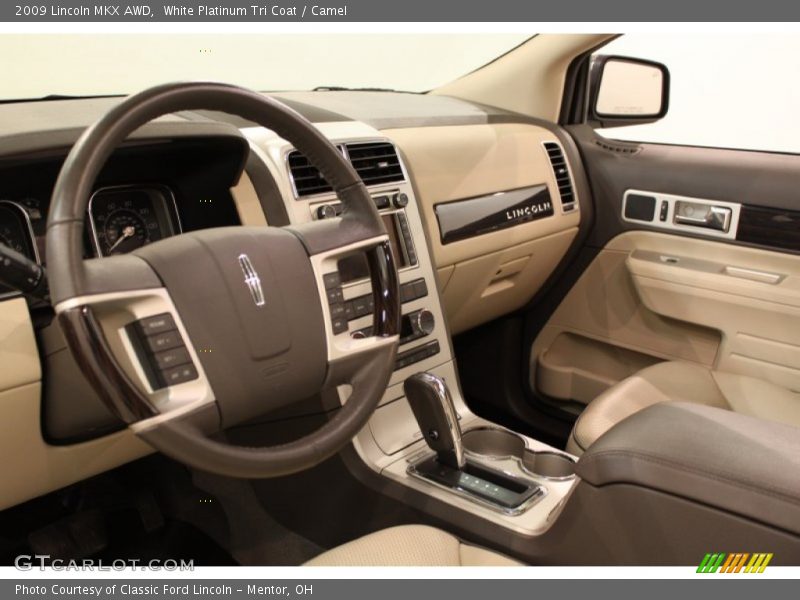 White Platinum Tri Coat / Camel 2009 Lincoln MKX AWD