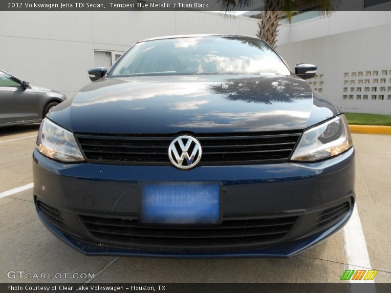 Tempest Blue Metallic / Titan Black 2012 Volkswagen Jetta TDI Sedan