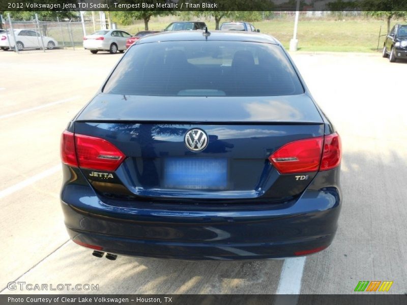 Tempest Blue Metallic / Titan Black 2012 Volkswagen Jetta TDI Sedan