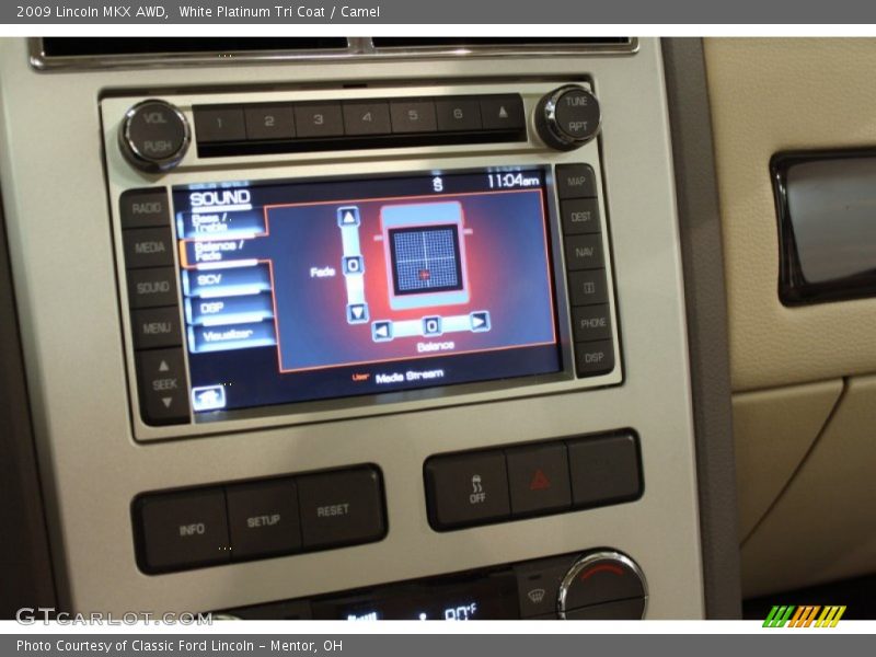 White Platinum Tri Coat / Camel 2009 Lincoln MKX AWD