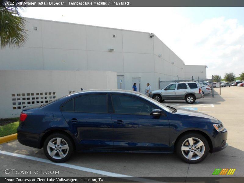 Tempest Blue Metallic / Titan Black 2012 Volkswagen Jetta TDI Sedan
