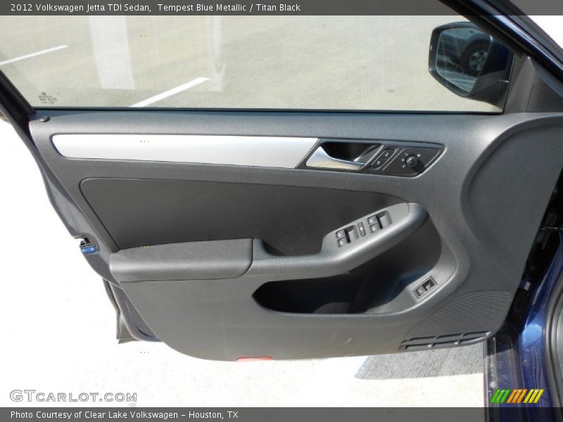 Tempest Blue Metallic / Titan Black 2012 Volkswagen Jetta TDI Sedan
