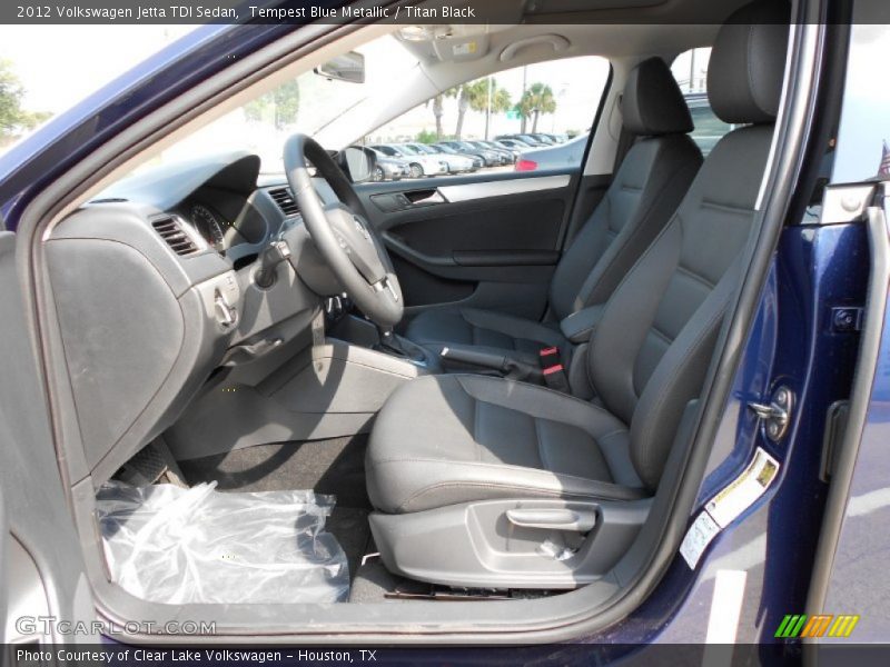 Tempest Blue Metallic / Titan Black 2012 Volkswagen Jetta TDI Sedan