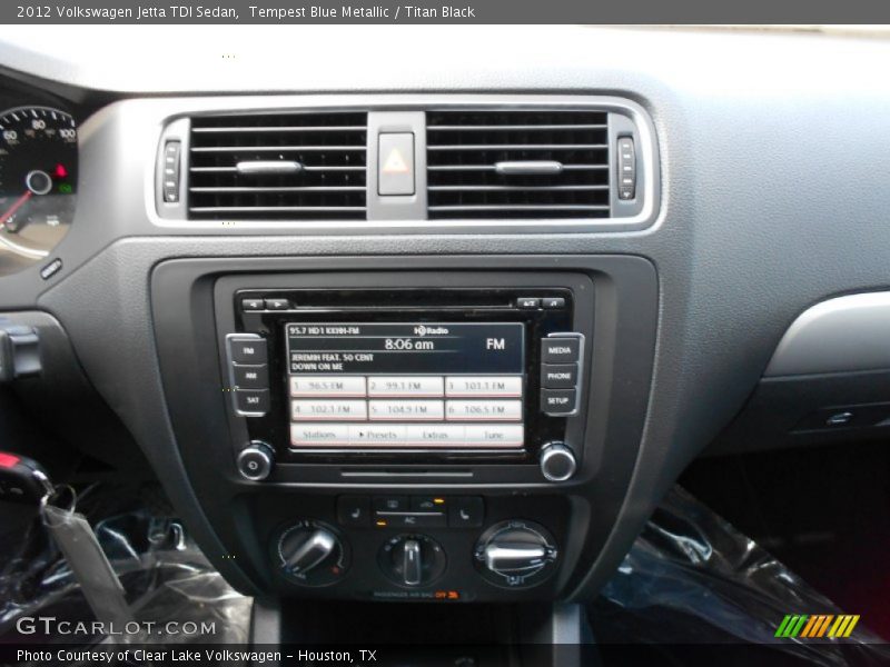 Tempest Blue Metallic / Titan Black 2012 Volkswagen Jetta TDI Sedan