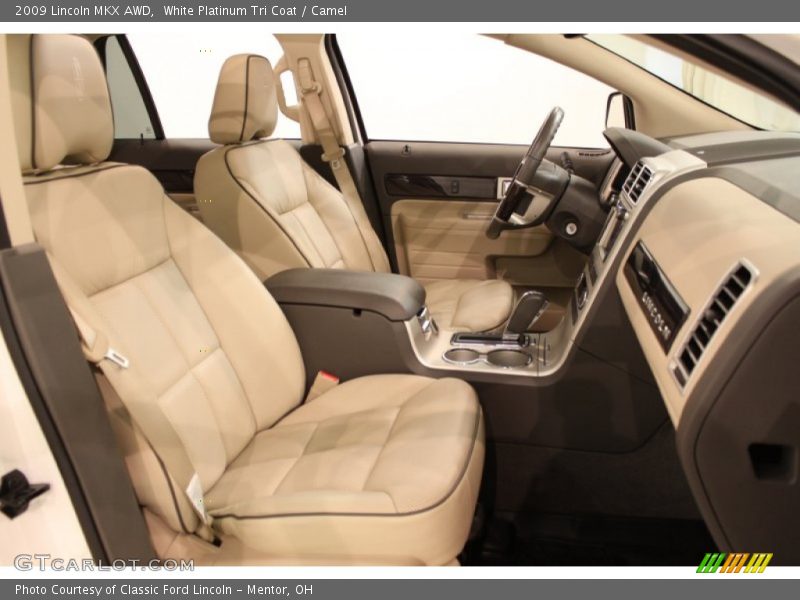 White Platinum Tri Coat / Camel 2009 Lincoln MKX AWD