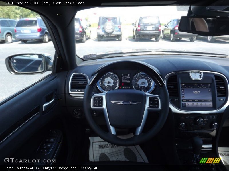 Gloss Black / Black 2011 Chrysler 300 C Hemi