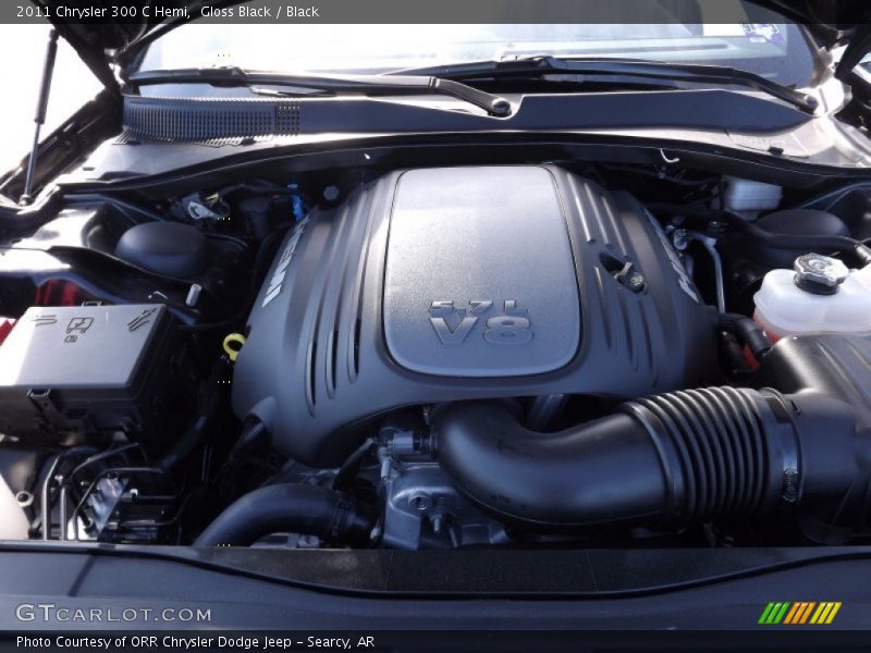 Gloss Black / Black 2011 Chrysler 300 C Hemi