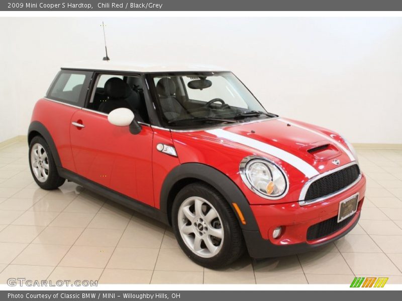 Chili Red / Black/Grey 2009 Mini Cooper S Hardtop