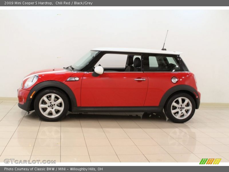 Chili Red / Black/Grey 2009 Mini Cooper S Hardtop