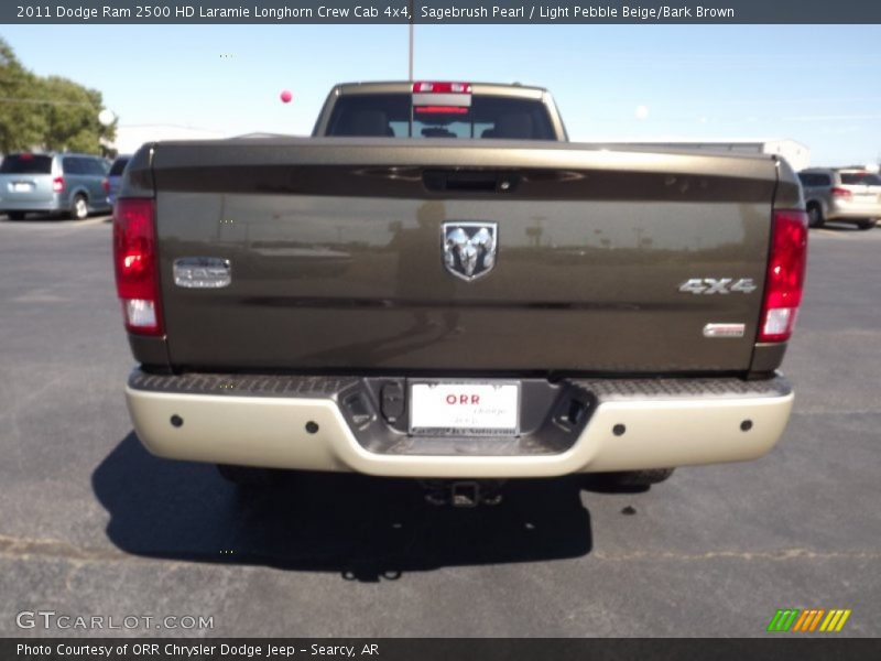Sagebrush Pearl / Light Pebble Beige/Bark Brown 2011 Dodge Ram 2500 HD Laramie Longhorn Crew Cab 4x4