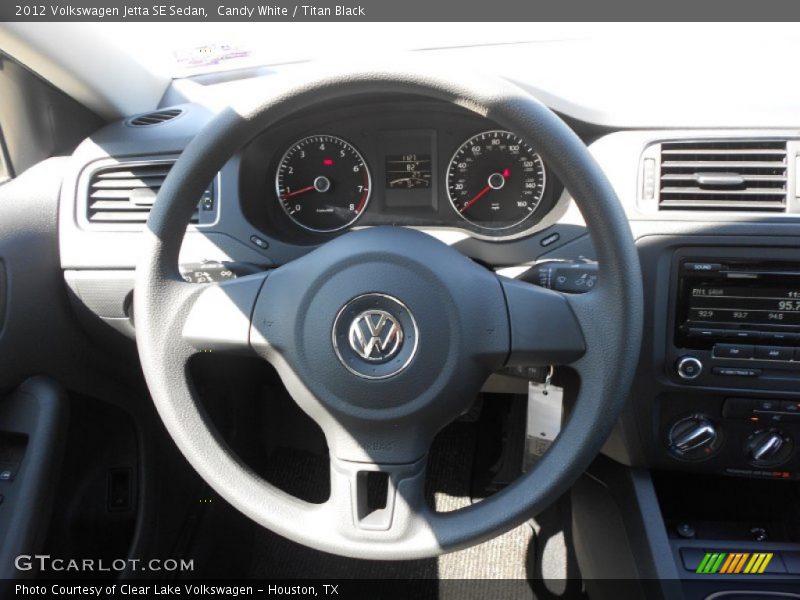 Candy White / Titan Black 2012 Volkswagen Jetta SE Sedan