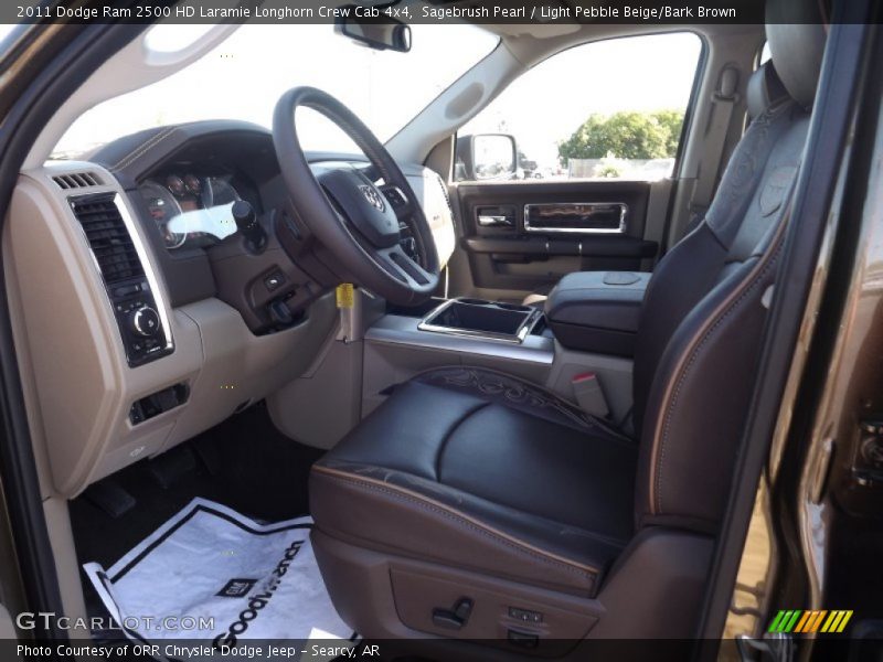  2011 Ram 2500 HD Laramie Longhorn Crew Cab 4x4 Light Pebble Beige/Bark Brown Interior
