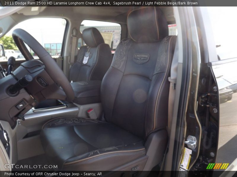 Sagebrush Pearl / Light Pebble Beige/Bark Brown 2011 Dodge Ram 2500 HD Laramie Longhorn Crew Cab 4x4