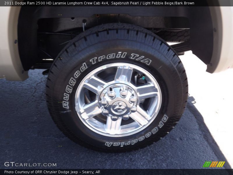 Sagebrush Pearl / Light Pebble Beige/Bark Brown 2011 Dodge Ram 2500 HD Laramie Longhorn Crew Cab 4x4