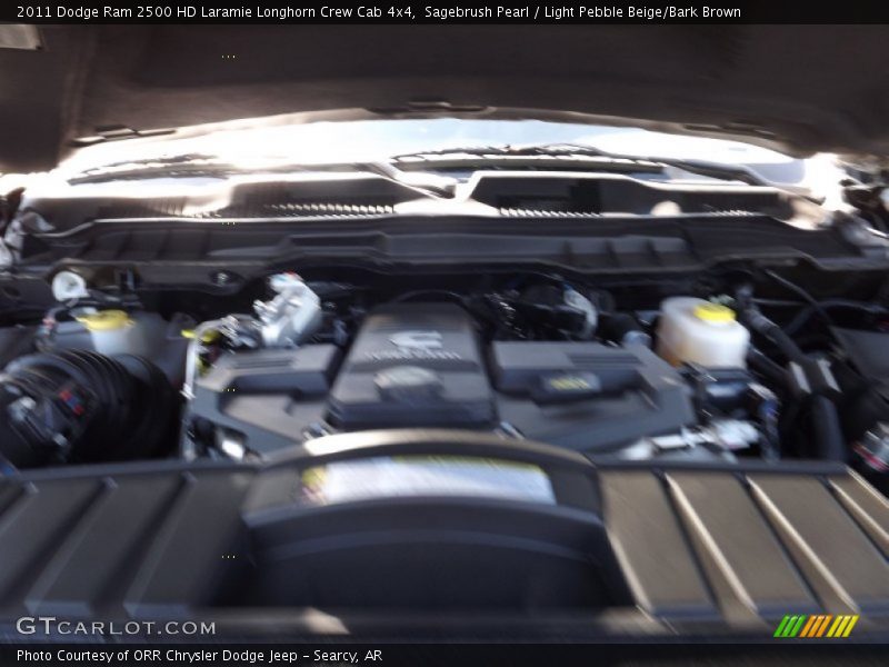 Sagebrush Pearl / Light Pebble Beige/Bark Brown 2011 Dodge Ram 2500 HD Laramie Longhorn Crew Cab 4x4