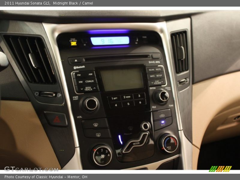 Midnight Black / Camel 2011 Hyundai Sonata GLS