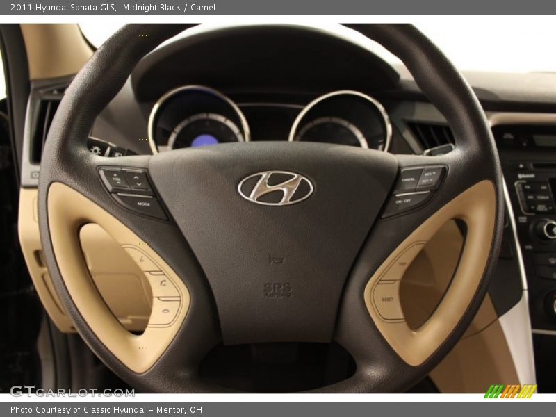Midnight Black / Camel 2011 Hyundai Sonata GLS