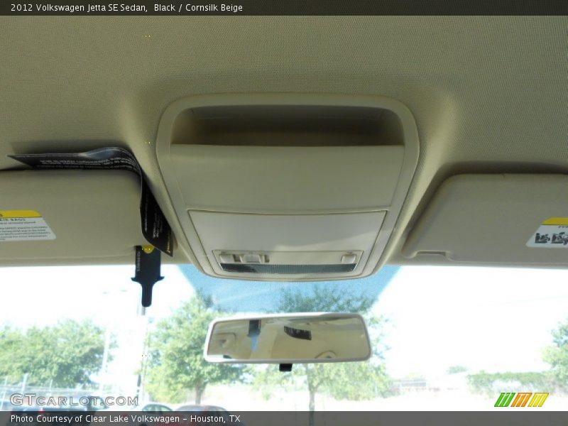 Black / Cornsilk Beige 2012 Volkswagen Jetta SE Sedan