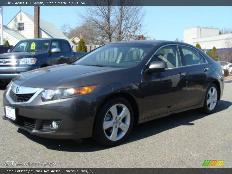 Grigio Metallic / Taupe 2009 Acura TSX Sedan