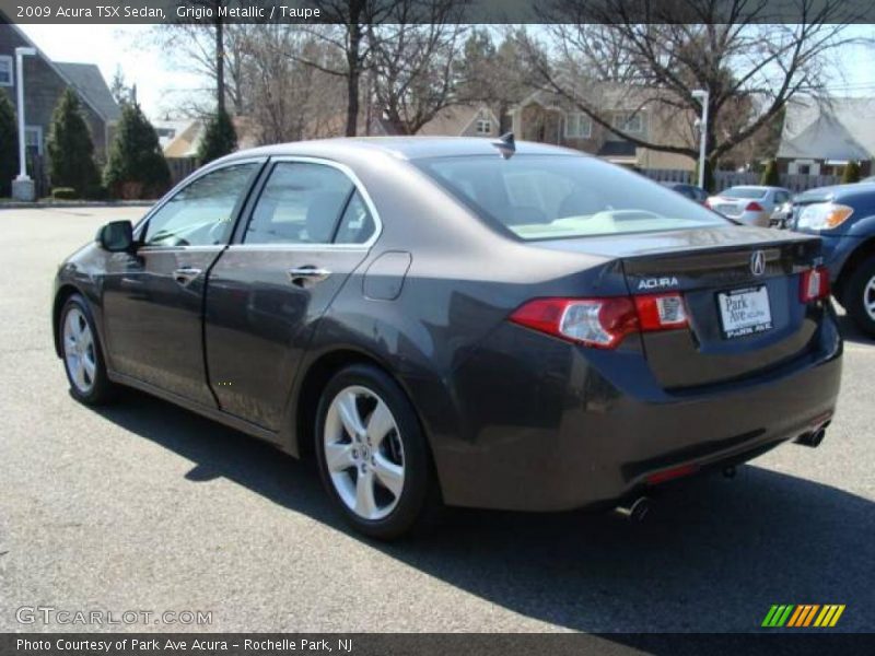 Grigio Metallic / Taupe 2009 Acura TSX Sedan