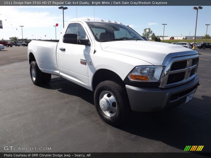 Front 3/4 View of 2011 Ram 3500 HD ST Regular Cab 4x4 Dually