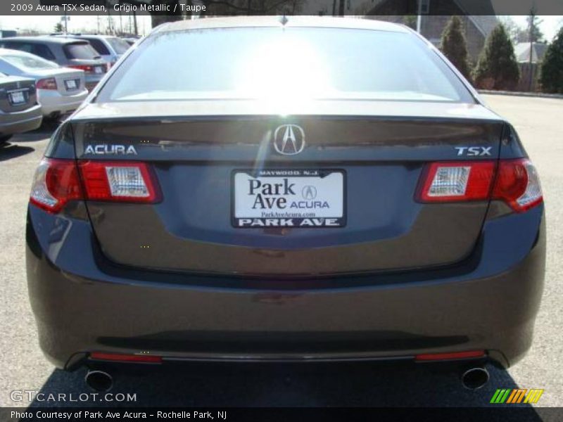 Grigio Metallic / Taupe 2009 Acura TSX Sedan