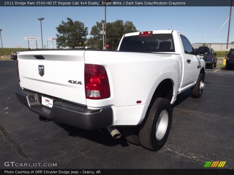 Bright White / Dark Slate Gray/Medium Graystone 2011 Dodge Ram 3500 HD ST Regular Cab 4x4 Dually