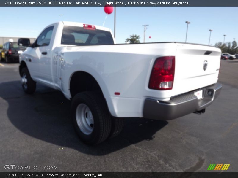 Bright White / Dark Slate Gray/Medium Graystone 2011 Dodge Ram 3500 HD ST Regular Cab 4x4 Dually