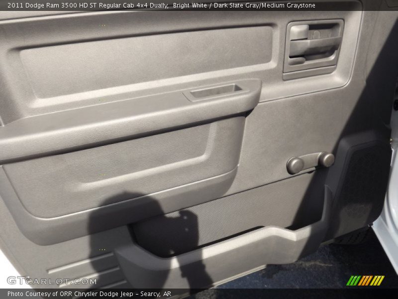 Bright White / Dark Slate Gray/Medium Graystone 2011 Dodge Ram 3500 HD ST Regular Cab 4x4 Dually