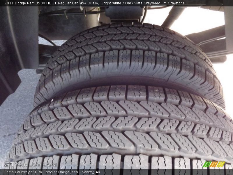 Bright White / Dark Slate Gray/Medium Graystone 2011 Dodge Ram 3500 HD ST Regular Cab 4x4 Dually
