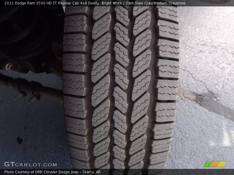 Bright White / Dark Slate Gray/Medium Graystone 2011 Dodge Ram 3500 HD ST Regular Cab 4x4 Dually