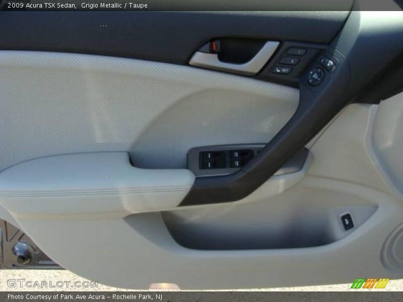 Grigio Metallic / Taupe 2009 Acura TSX Sedan