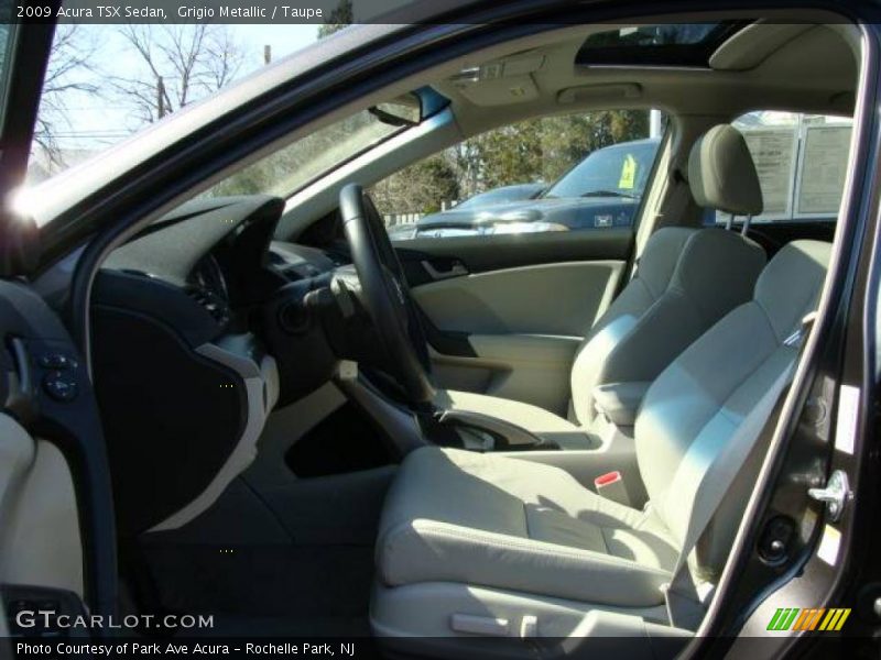 Grigio Metallic / Taupe 2009 Acura TSX Sedan