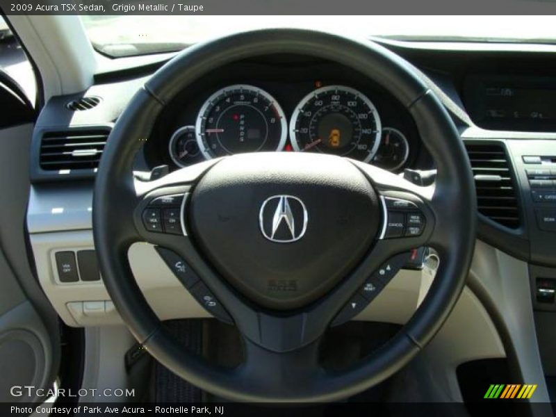 Grigio Metallic / Taupe 2009 Acura TSX Sedan