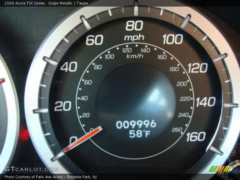 Grigio Metallic / Taupe 2009 Acura TSX Sedan