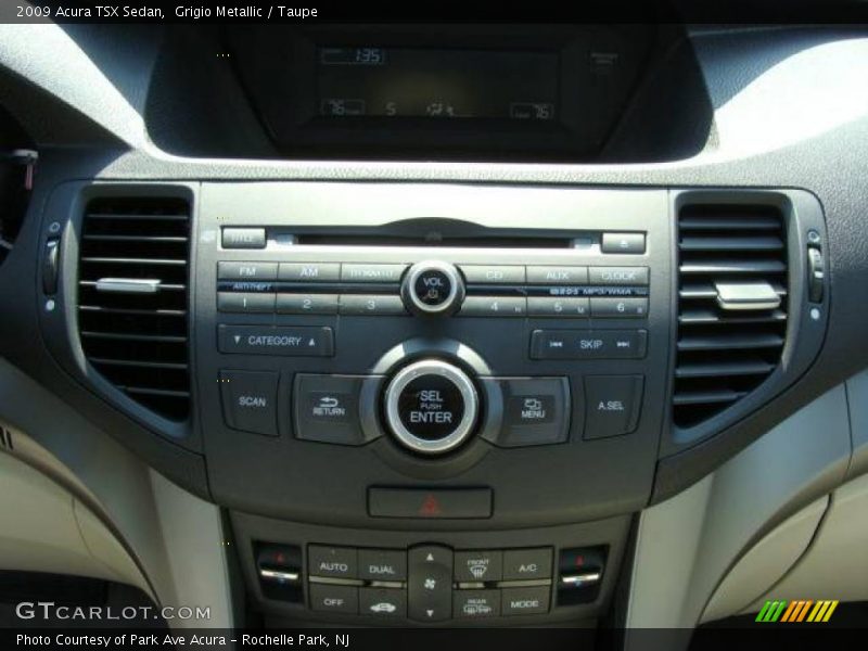 Grigio Metallic / Taupe 2009 Acura TSX Sedan