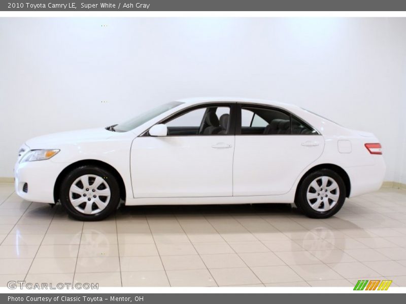 Super White / Ash Gray 2010 Toyota Camry LE